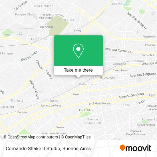 Comando Shake It Studio map