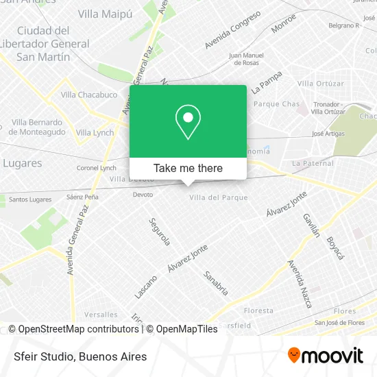 Sfeir Studio map