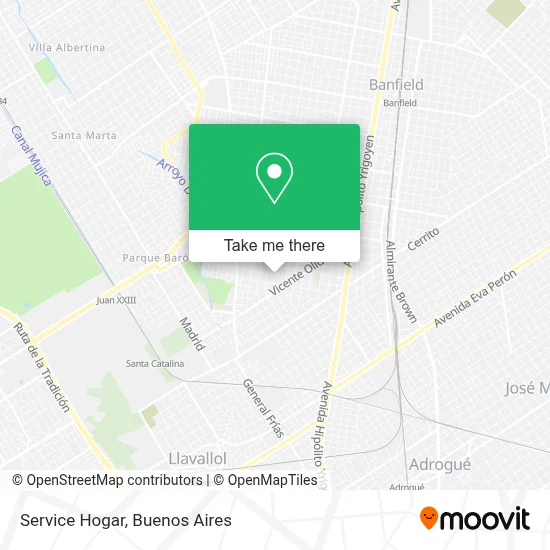 Service Hogar map