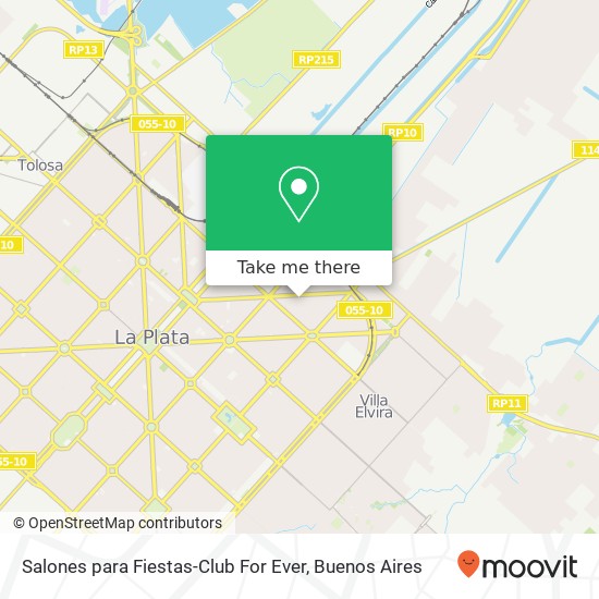 Salones para Fiestas-Club For Ever map