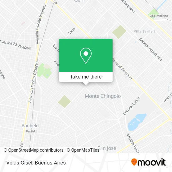 Velas Gisel map