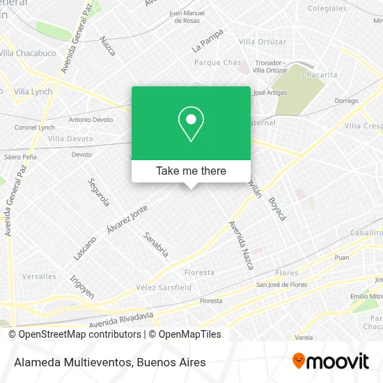 Alameda Multieventos map