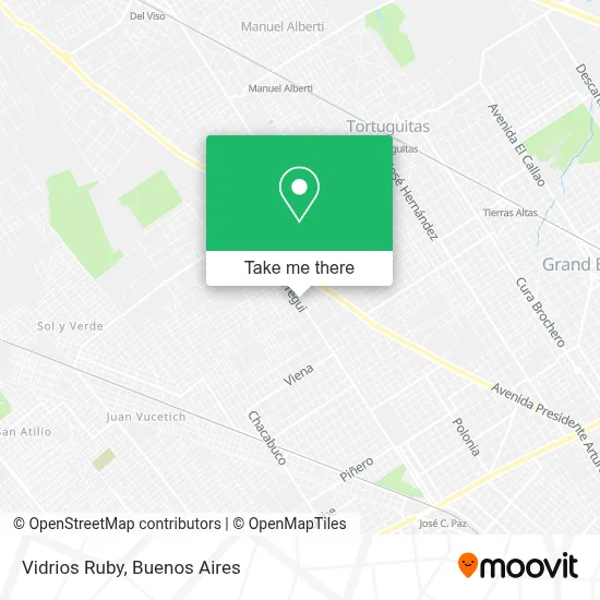 Vidrios Ruby map