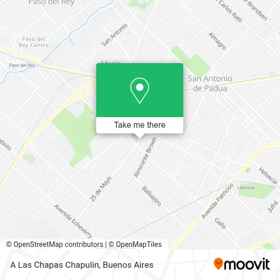 A Las Chapas Chapulin map