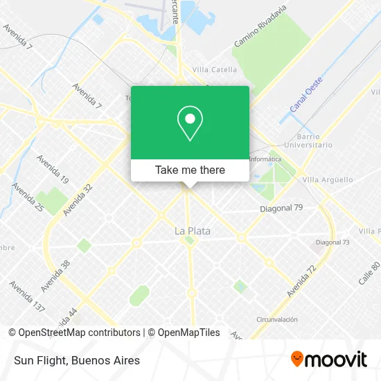 Sun Flight map
