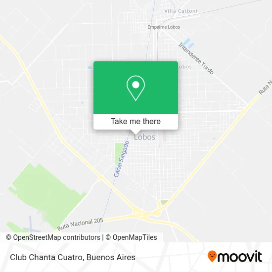 Club Chanta Cuatro map