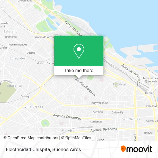 Electricidad Chispita map