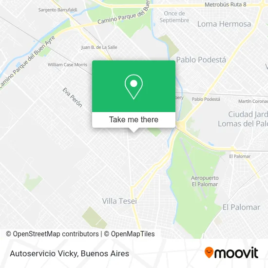 Autoservicio Vicky map