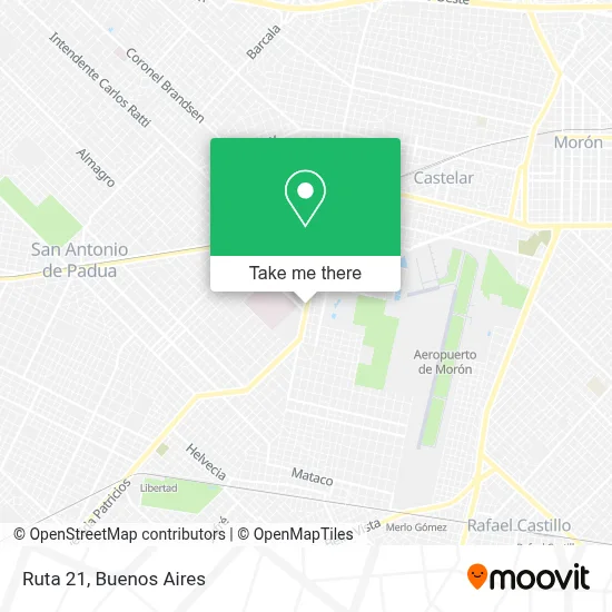 Ruta 21 map