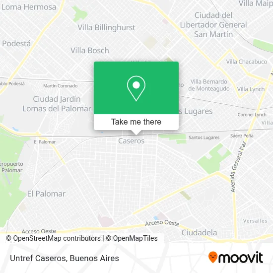 Untref Caseros map
