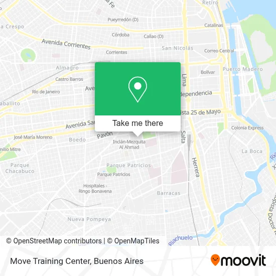 Move Training Center map