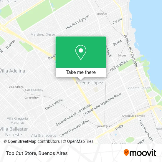 Top Cut Store map