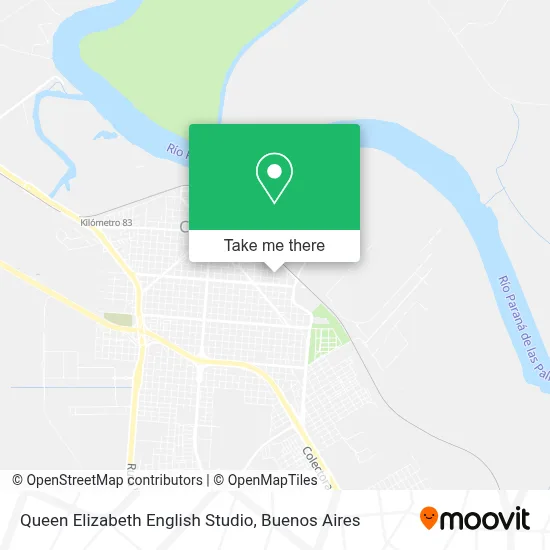 Queen Elizabeth English Studio map