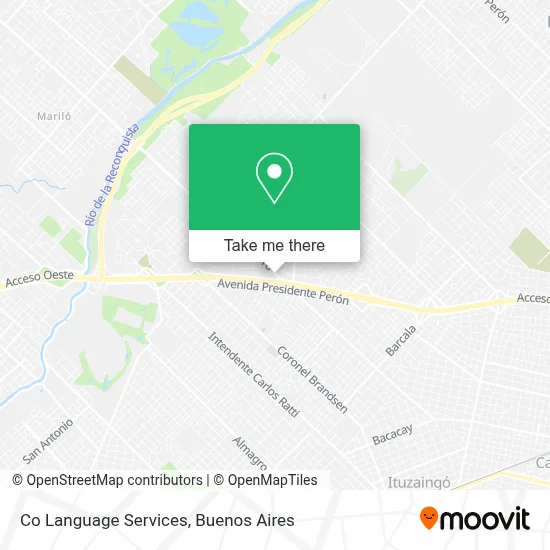 Co Language Services map