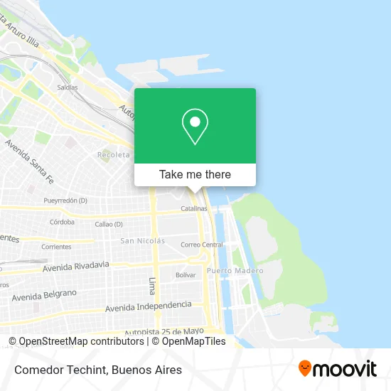 Comedor Techint map