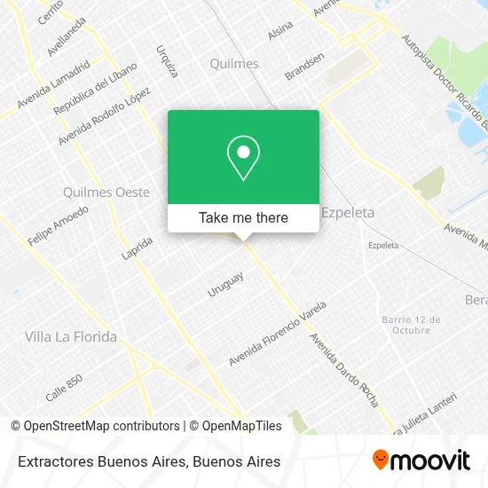 Extractores Buenos Aires map
