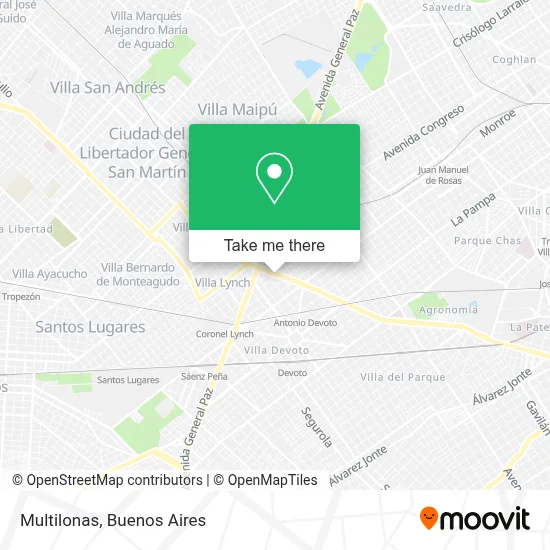 Multilonas map