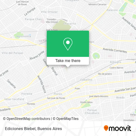 Ediciones Biebel map