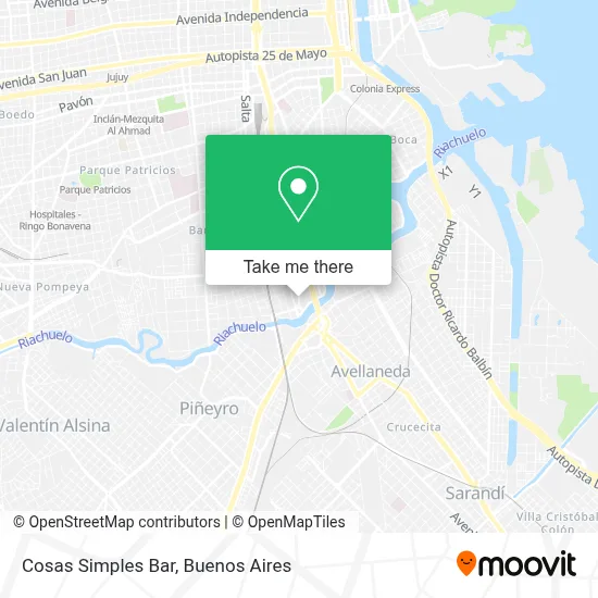 Cosas Simples Bar map