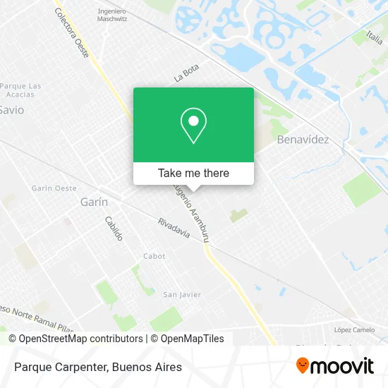 Parque Carpenter map