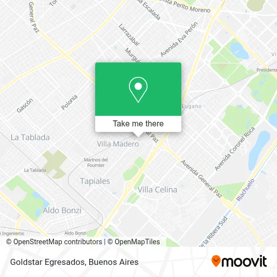 Goldstar Egresados map