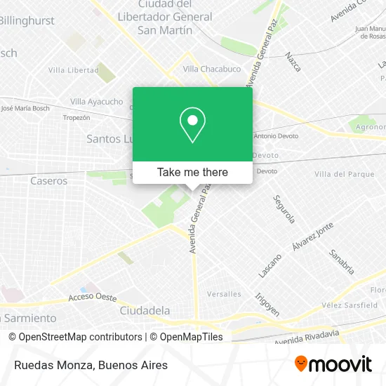 Ruedas Monza map