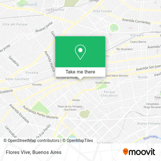 Flores Vive map