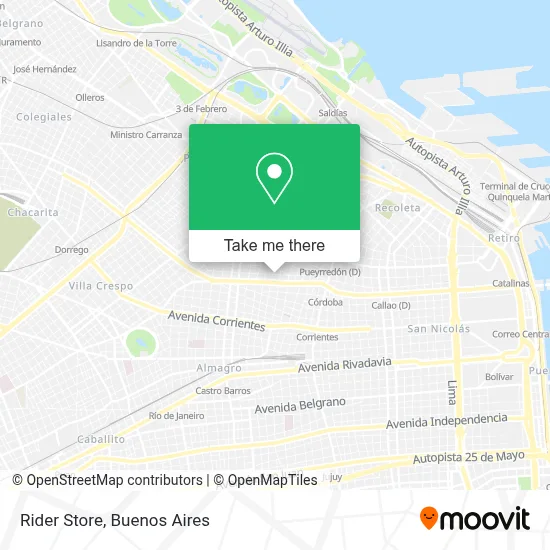 Rider Store map