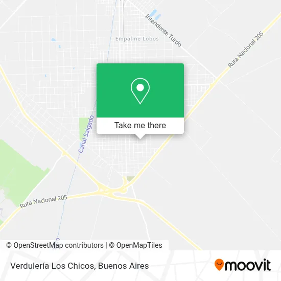 Verdulería Los Chicos map
