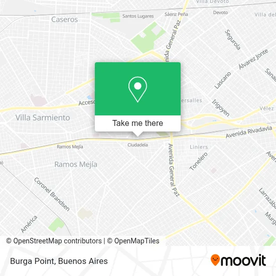 Burga Point map