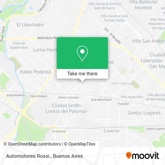 Automotores Rossi. map