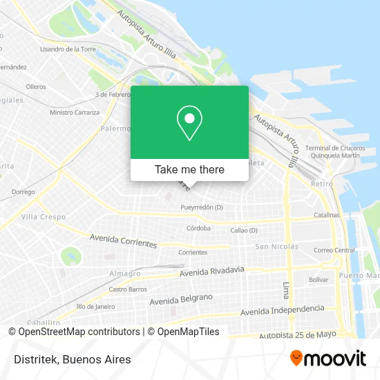 Distritek map