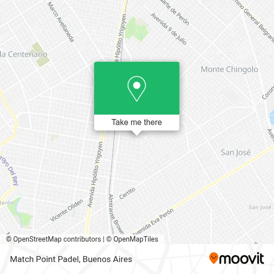 Match Point Padel map