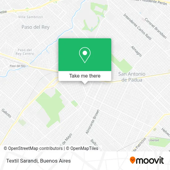 Textil Sarandi map