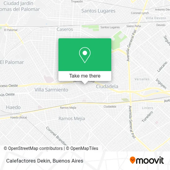 Calefactores Dekin map