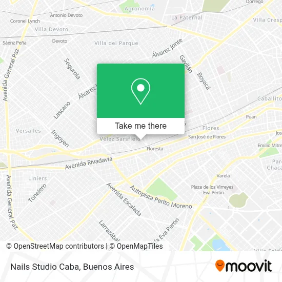 Nails Studio Caba map