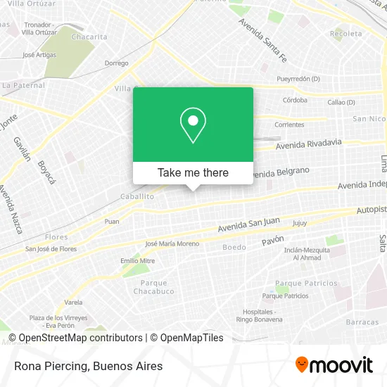 Rona Piercing map