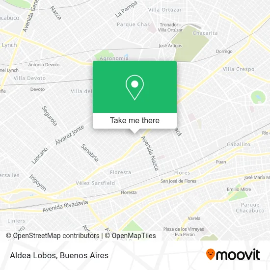 Aldea Lobos map