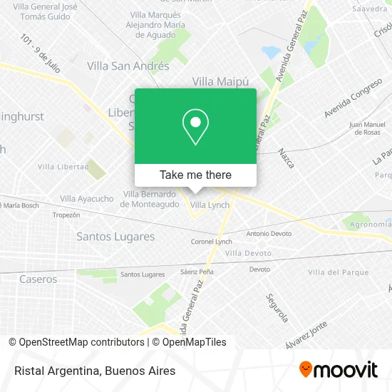 Ristal Argentina map