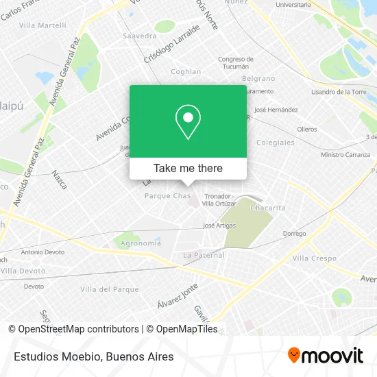 Estudios Moebio map