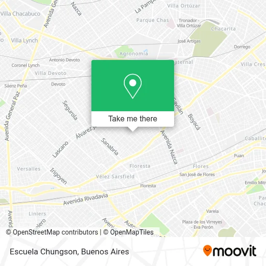 Escuela Chungson map