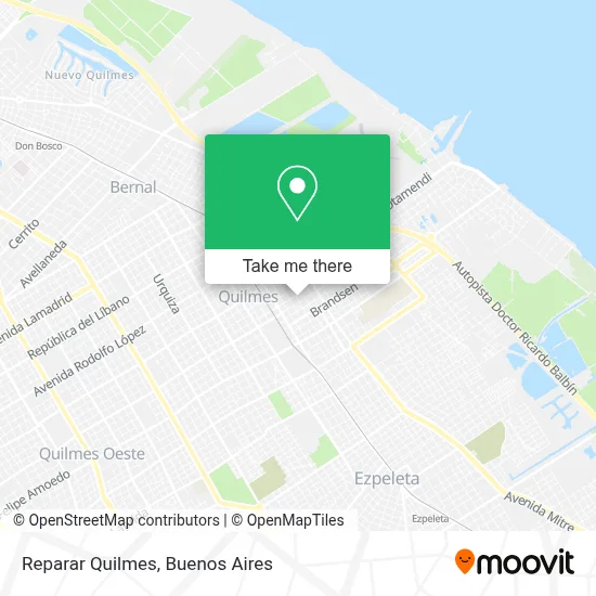Reparar Quilmes map