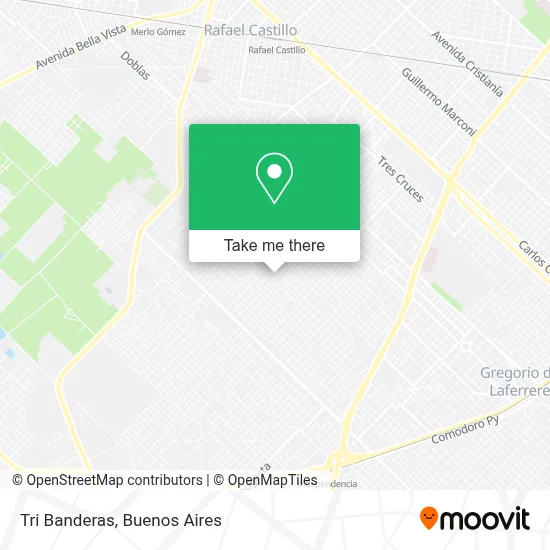 Tri Banderas map