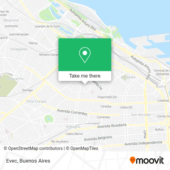 Evec map