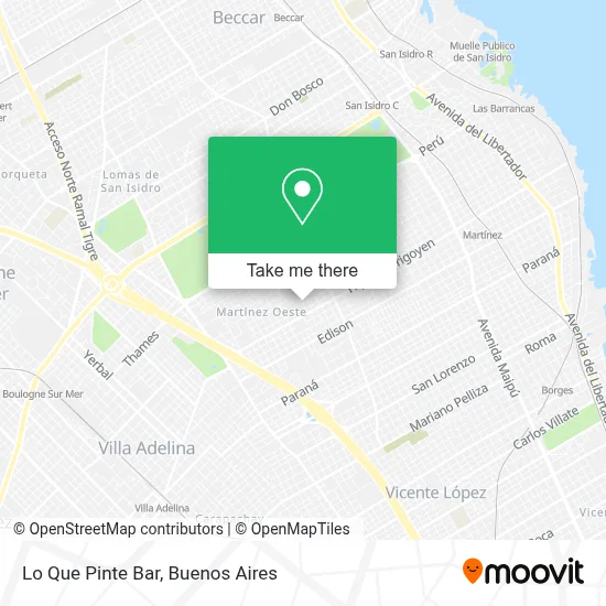 Lo Que Pinte Bar map