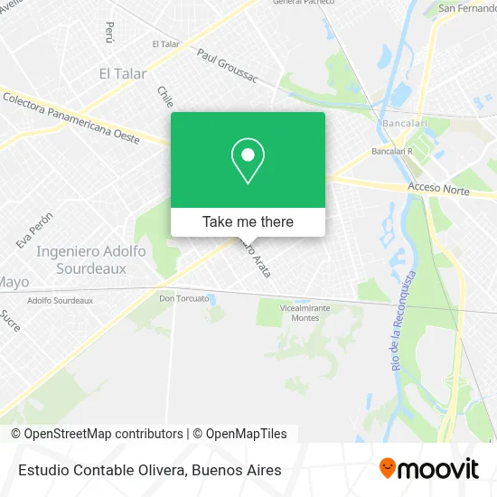 Estudio Contable Olivera map