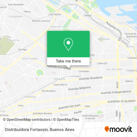 Distribuidora Fortassin map