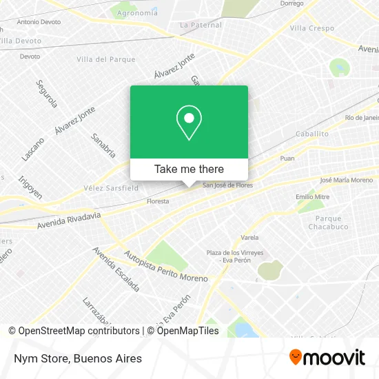 Nym Store map