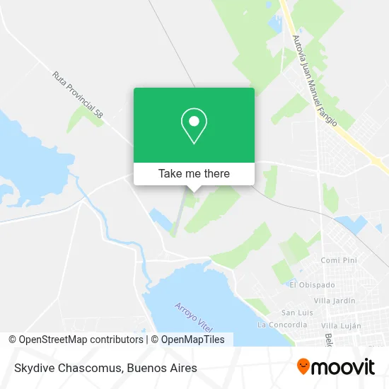 Skydive Chascomus map