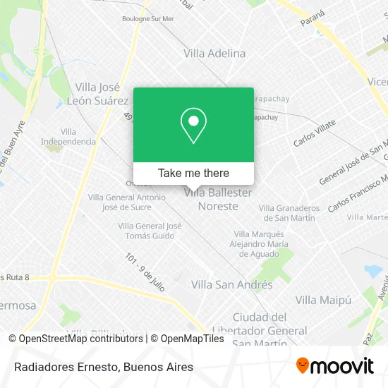 Radiadores Ernesto map